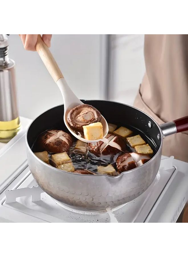 12Pcs Black Silicone Kitchen Utensil Set With Storage Bucket Wooden Cooking Tools - Image 5